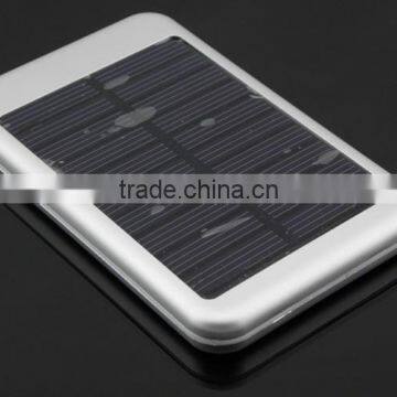 Factory High Quality 2600mah USB Mobile Solar Charger With LED Flashlight for Mobiles photo-1