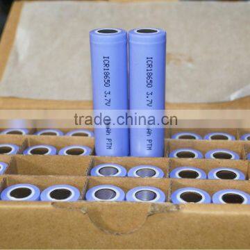 famous brand rechargeable lithium ion 18650 li-ion battery 3.7v 3000mah