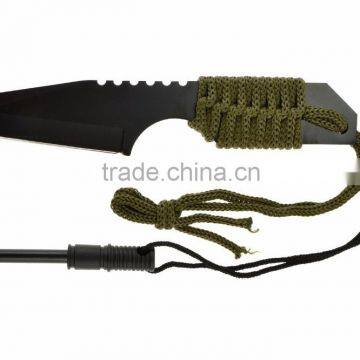Cheap Hot Sale survivor's Fixed Blade Outdoor Knife with fire starter