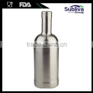 2016 750ml Deluxe Stainless Steel Liquor Bottle Shape Cocktail Shaker