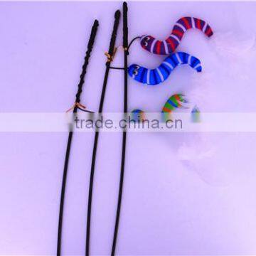 Bug Shape Nature Cat Swing Toys With Sticker Toy Wholesale Cat Toys