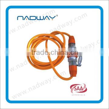 SAA extension lead,Australian power lead, extension cord made in china with braided cable