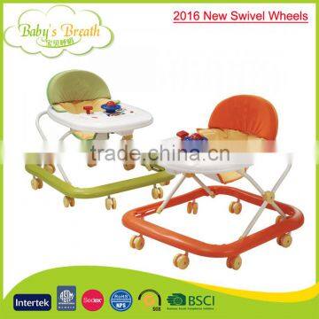 BW-06A 2016 new swivel wheels twin baby walker china with SGS certification                        
                                                Quality Choice