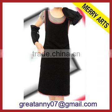 Promotional Printed Adult Long Black Novelty Bib Apron