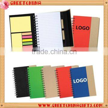 B5 spiral kraft paper notebook printing with pen