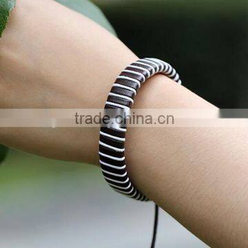 2016 Handmade Rope Bangle Cow Leather Bracelet For Couples photo-5