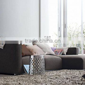 Italian style fabric sectional sofa D-62 E(R)+H(L)