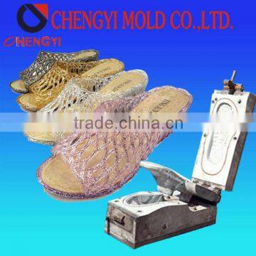 2014 new crystal PVC air blowing slipper mould