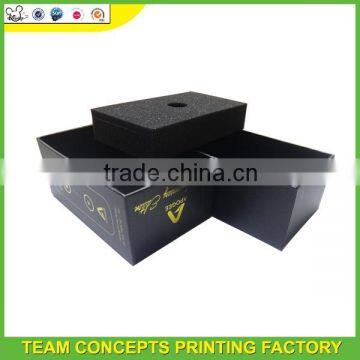black premiun gift box packaging with foam                        
                                                Quality Choice