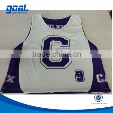 Full sublimation sports america reversible lacrosse jerseys