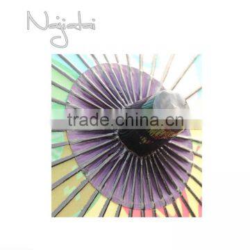 Kanzashi Colorful Hand Painted Handmade Japanese Colth Paper Umbrella photo-5