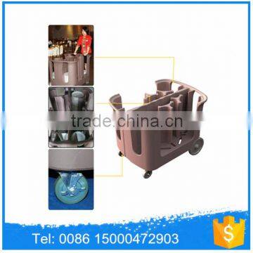 Otomoulded PE Adjustable Tray Caddies, Dish Dollies, Dish Carts for Transporting Dishes photo-4