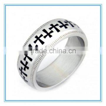 Cross Design Stainless Steel Ring