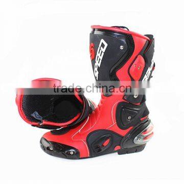 Hoe sale leather Motocross shoes, motorbike racing shoes for men`s