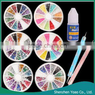 2015 Nail Art Glitter Tips 3D Nail Art Rhinestone for Nail Decoration