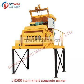 twin shaft paddle mixing type js 500 concrete mixer