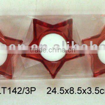 LT142/3P glass candle holder