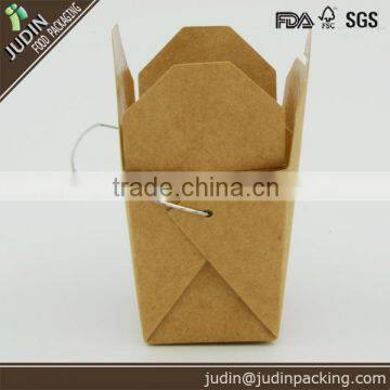 1000ml Disposable Printed Bakery Paper Box for Noodle
