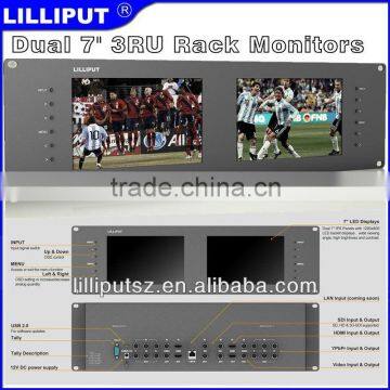 Lilliput 7 inch rack mount broadcast HD LCD monitor for professional film