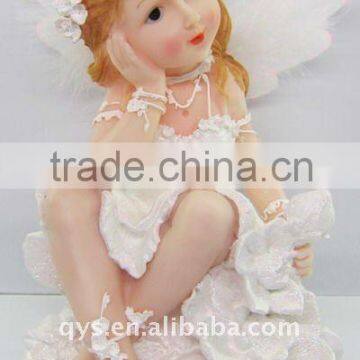 Pretty Resin Angel Figurine/ Sculpture