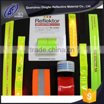 wholesale china factory 074 printing logo non reflective slap bands