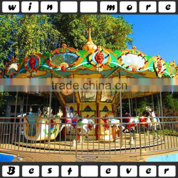 kiddie carousel horse ride for amusement park