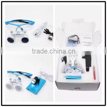 high quality dental instruments 2.5xl/ 3.5 xl Led headlight magnifyiing glasses dental loupes for sale
