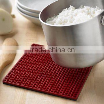 square honeycomb heater silicone pot holder