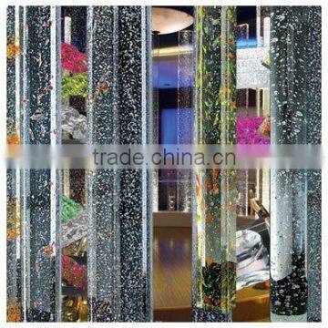 New building materials LED crystal glass bubble column