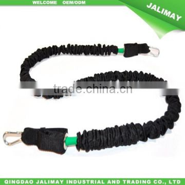 Green Cover Sleeve Resistance Tube Bands With Karabiner