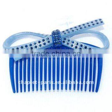 Fashion bow knot rhinestone Insert Comb