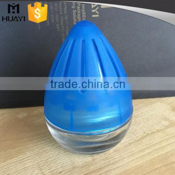 perfume glass car diffuser bottle with plastic cap