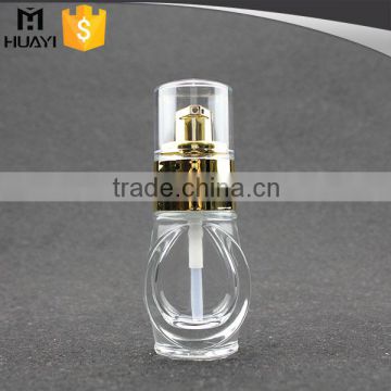 Mini cute lotion glass bottle with pump for cosmetic