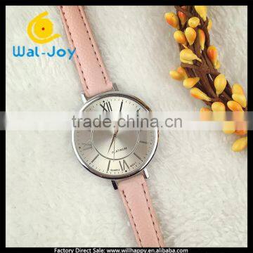 WJ-5225-1 newest slim leather strap Geneva charming trendy best selling watch