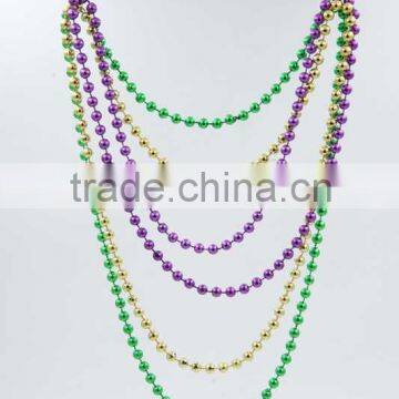 carnival party Bead chain necklace colorful small beads necklace