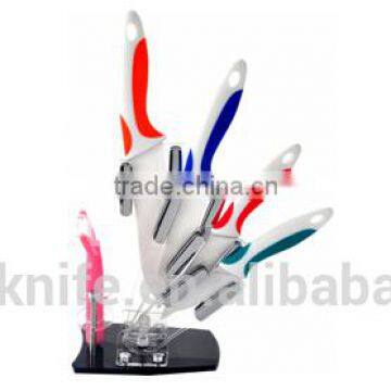 Acrylic Block Kitchen Ceramic Knife