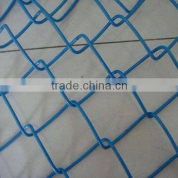 plastic diamond chain link fence/vinyl coated chain link/chain link fence for sale