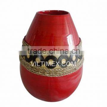 100% Natural Bamboo, Bamboo Vase for Decor