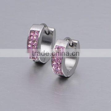 The New Japan and Korean Fashion Shine Shiny 316 L Stainless Steel Earrings