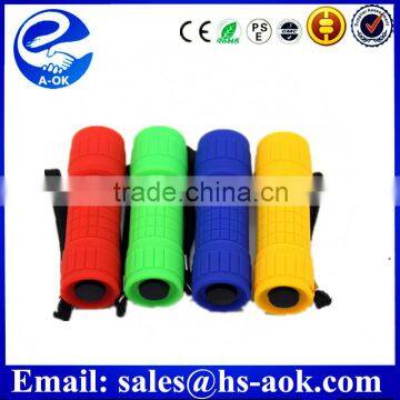 A-OK 9 Led Promotional Led Plastic Flashlight