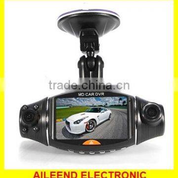 270 Degree 2.7inch IR Night Vision G-sensor GPS TFT LCD 2 Dual Lens Dash Car DVR Dual Camera Car DVR