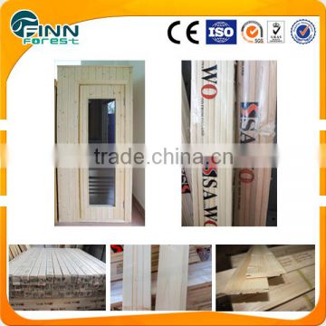 Traditional dry steam sauna room spruce material sauna wood panel