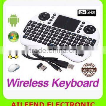 i8 Wireless keyboard Mouse pad For Android PC air mouse