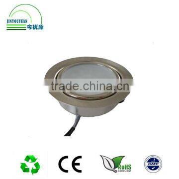 1W LED recessed ceiling down cabinet light