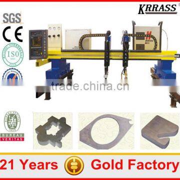 Krrass brand gantry type cnc plasma cutter machinery , plasma flame cnc and cutting with low cost