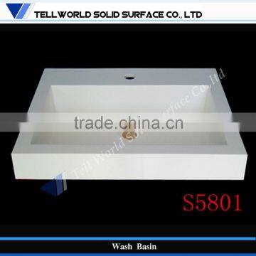 Elegant chain shop composite solid surface composite resin basin