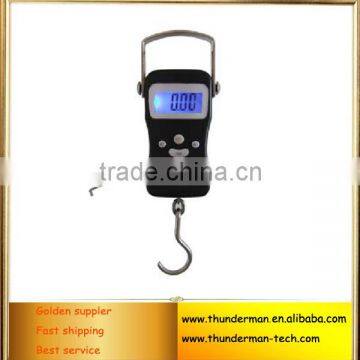 50kg Metal High Precision Portable Electronic Digital Hanging Travel Luggage Scale with Band Tape Measure function