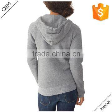 2016 Factory OEM Service Custom Women Plain Hoodie With Raglan Sleeve photo-3