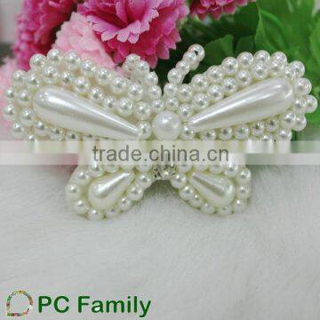 Fashion Butterfly Pearls and Rhinestones Brooch