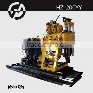 HZ-200YY small well drill rig compacted with mud pump, diesel engine with electrical starter